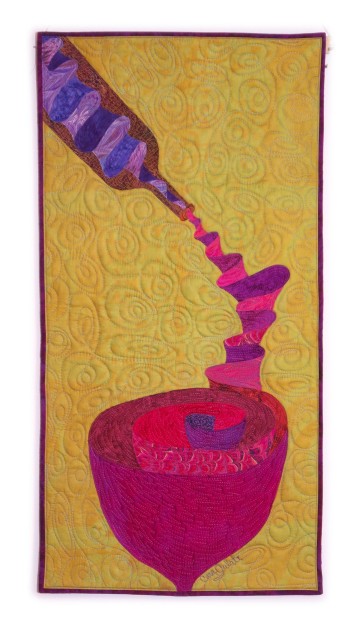 Cara Gulati - Ribbons of Wine - 51x102
